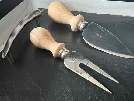 Photo of free Slate cheese board and knives (Hanham) #2