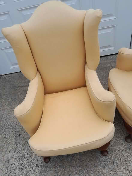 Photo of free Pair of high back chairs (Morfa Penrhyn LL28) #2