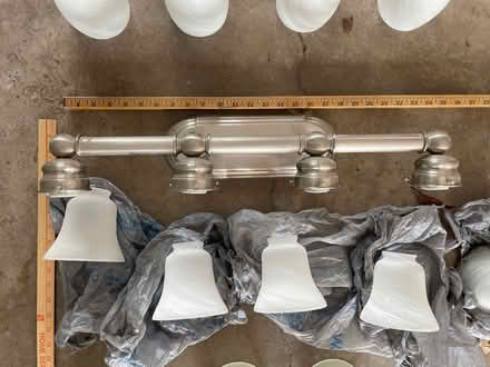 Photo of free 2 light fixtures w/ asst glass (Pearland - Dixie Fm & 518) #2