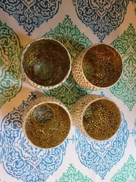 Photo of free 4 Gold Star Candle Holders (West 7th) #2