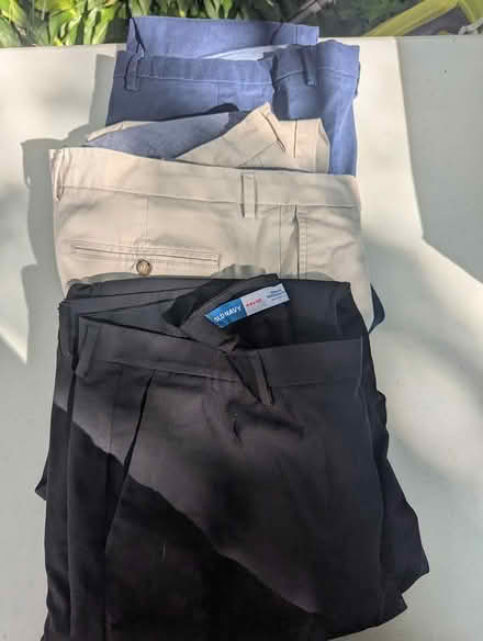 Photo of free 3 pairs mens 44x30 pants (Davis Square Somerville) #1