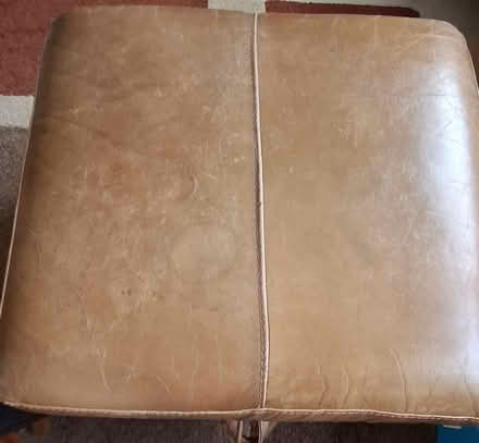 Photo of free Leather Pouffe/Footstool (Mansfield NG19) #4