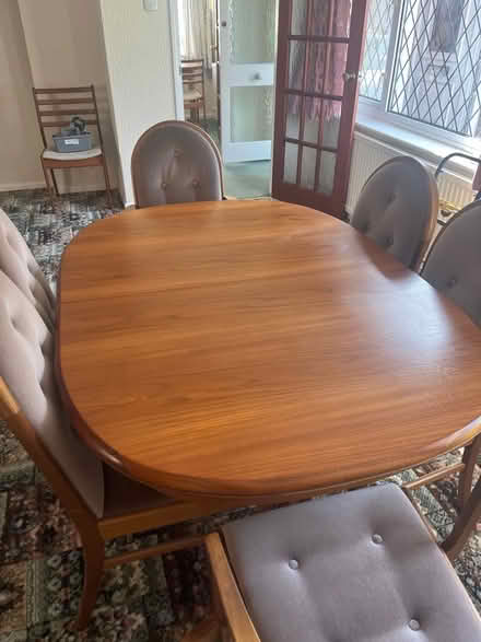 Photo of free Extendable teak dining table & chairs (Alresford CO7) #1
