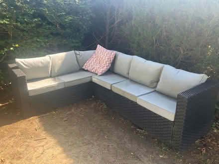 Photo of free Outdoor sofa and coffee table (West Lavington) #1