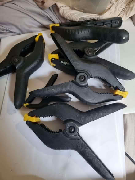 Photo of free Clamps/Clips - 4 x large, 1 x small. Rolson (HA0) #1