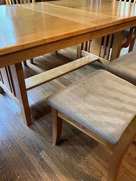 Photo of free Wooden dining room table and chairs (SW minneapolis) #4