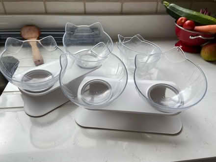 Photo of free Cat feeding bowls on stands (Dun Laoghaire/Killiney) #1