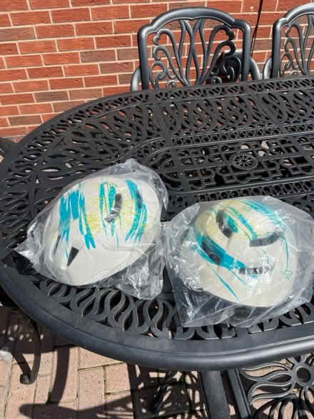 Photo of free 2 Adult cycle helmets (Allestree, Derby) #1