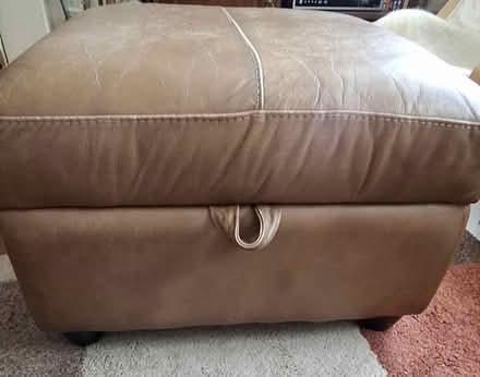 Photo of free Leather Pouffe/Foot Stool (Mansfield NG19) #2