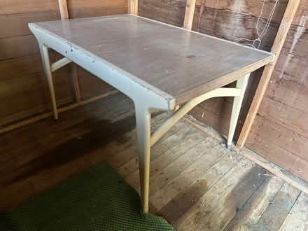 Photo of free Wooden extendable table (Knotty Green HP9) #1