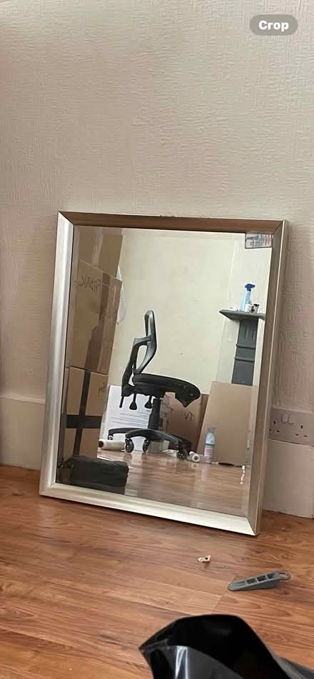 Photo of free Silver framed mirror (Sw19 Colliers Wood) #1