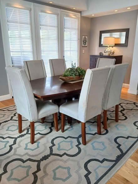 Photo of free Dining Table/Six Chairs/Area Rug (Huntington Beach-Yorktown/Main) #1
