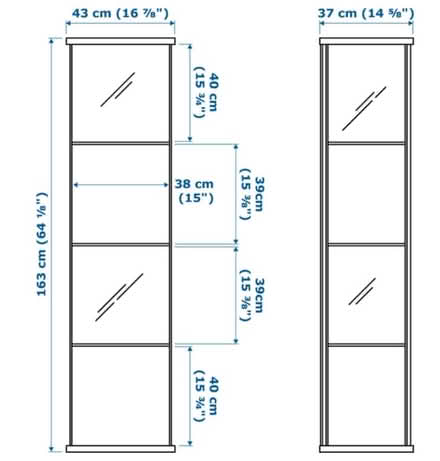 Photo of free Detolf Curio Cabinet (94087) #2
