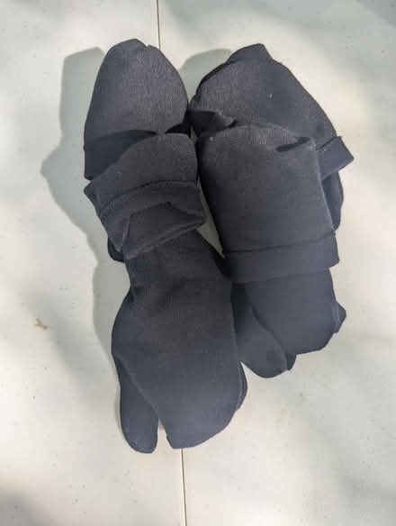 Photo of free 4 pairs black socks with toes (Davis Square Somerville) #1