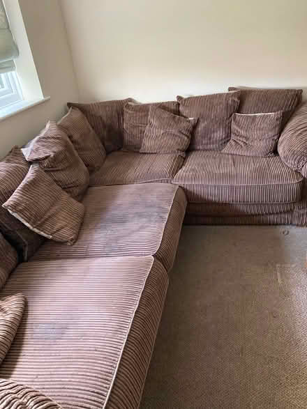 Photo of free Brown corner sofa (Cliffe, Rochester ME3 7QL) #2