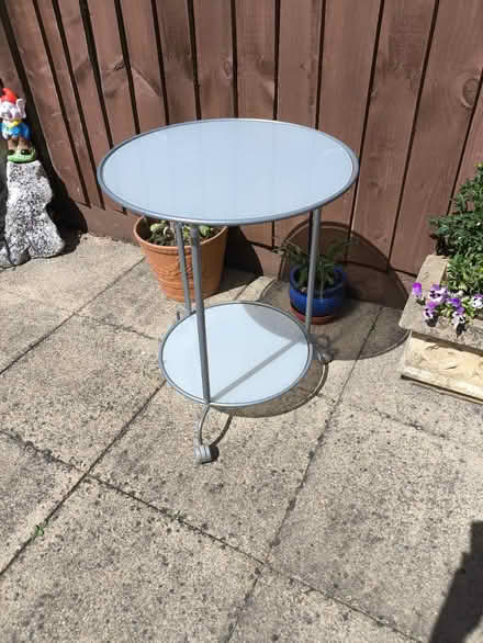 Photo of free Glass top Table (Corfe Mullen BH21) #1