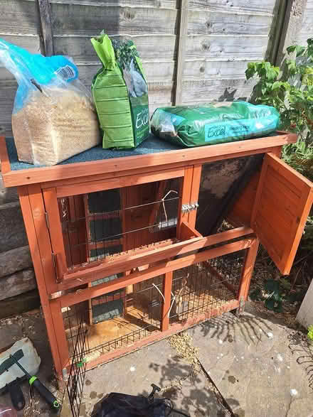 Photo of free Small Rabbit/Guinea Pig Hutch (Wavertree L15) #1