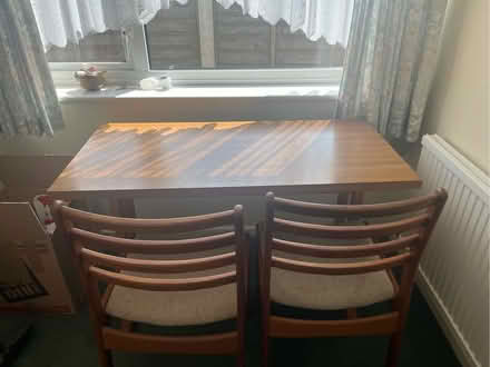 Photo of free Small dining table and 3 chairs (Alresford CO7) #1