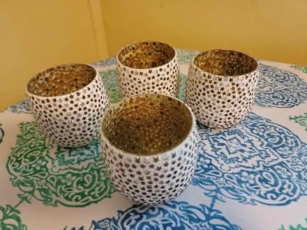 Photo of free 4 Gold Star Candle Holders (West 7th) #1