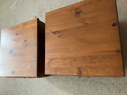Photo of free 2 x solid wood bedside tables (Dronfield Woodhouse, S18) #2