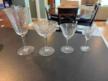 Photo of free Elegant Clear Glass Stemware #2 (Rochester) #1