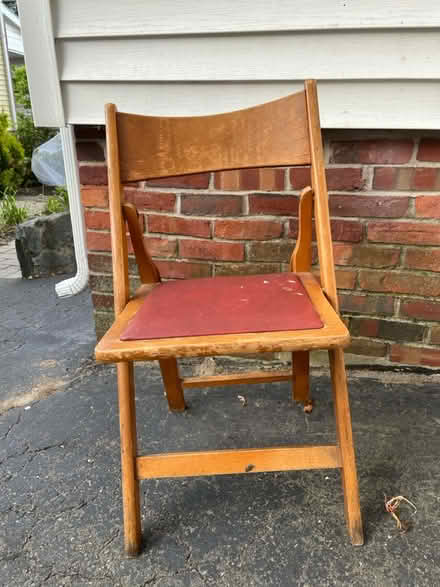 Photo of free Wooden folding chair (Somerville, Spring Hill) #1