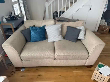 Photo of free M&S 3 seater cream sofa (Bampton OX18) #1
