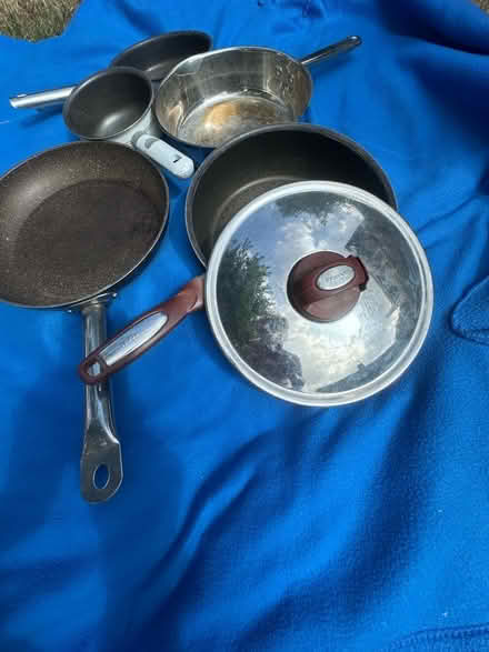 Photo of free Frying pans and milk pan (Nast Hyde Farm AL10) #1