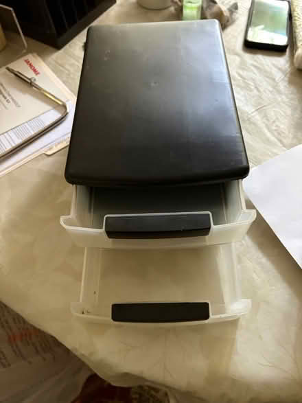Photo of free Small plastic 2-drawer organizer (Ossining) #2