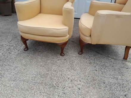 Photo of free Pair of high back chairs (Morfa Penrhyn LL28) #1