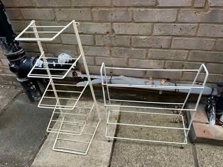 Photo of free Storage racks (Knotty Green HP9) #1