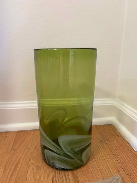 Photo of free Green glass vase thing (Ballard) #1