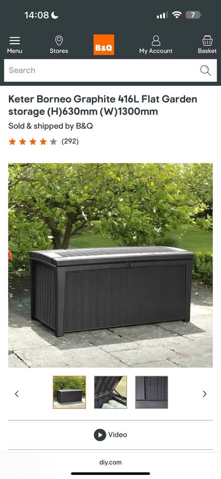 Photo of free Keter Borneo storage box (Fulham SW6) #2