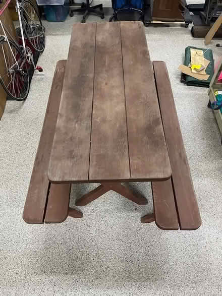 Photo of free Picnic Table and Benches (City of Delafield) #1