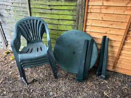 Photo of free Green garden table and chairs (Brookvale RG21) #1