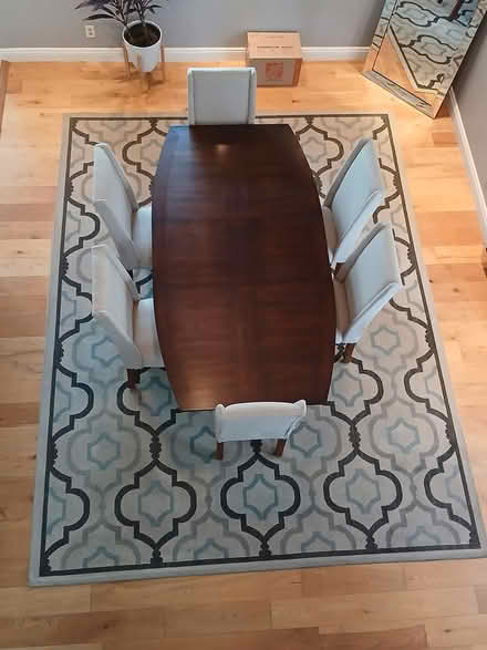 Photo of free Dining Table/Six Chairs/Area Rug (Huntington Beach-Yorktown/Main) #2