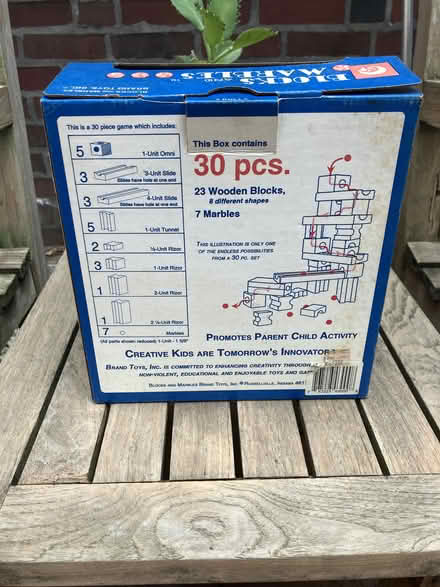 Photo of free Wood blocks and marble toy (Haverford Township) #3