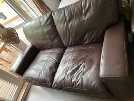 Photo of free Brown leather suite (GU21 4JE) #1