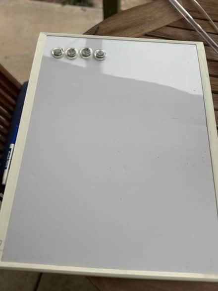 Photo of free Dry erase board with 4 magnets (West Highland area) #1