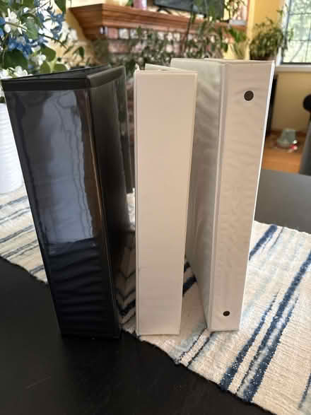 Photo of free 3 Binders (Highland Ave, RWC) #1