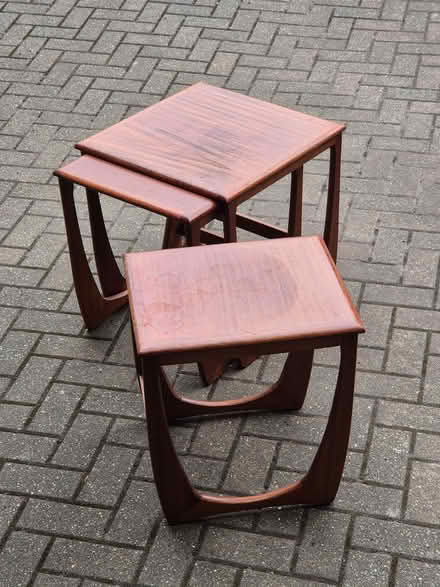 Photo of free Set of 3 Wooden Nested Stacking Tables (Purley on Thames RG8) #3