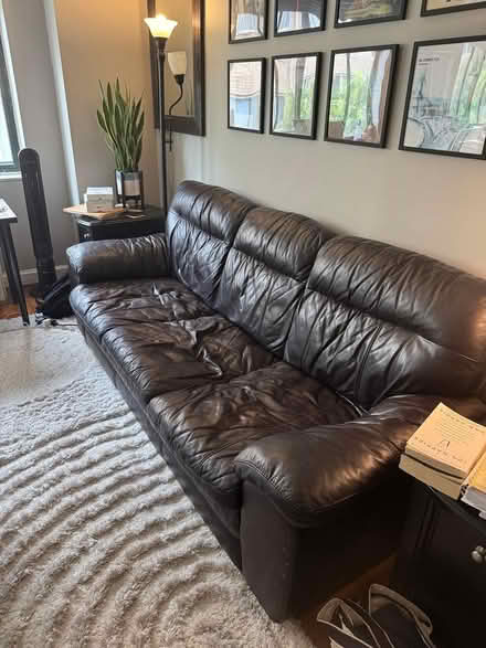 Photo of free Leather Couch (Foggy Bottom) #4