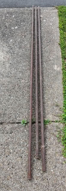 Photo of free Steel pipes, 3 pcs ~3m each (Bromley South) #1