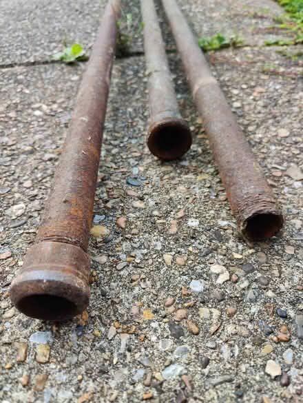 Photo of free Steel pipes, 3 pcs ~3m each (Bromley South) #2