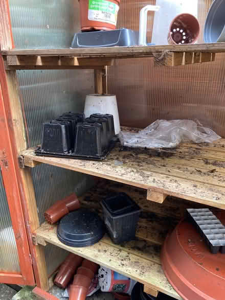 Photo of free Small outdoor wooden greenhouse (lid broken) (Smallwood B98) #2