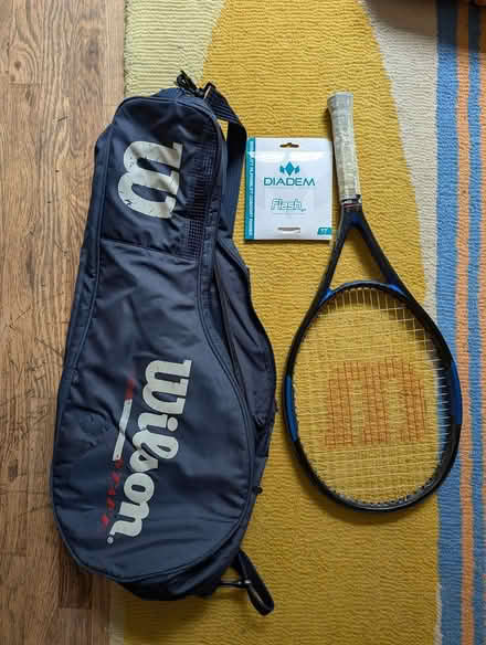 Photo of free Wilson tennis racquet, bag/strings (Midtown West) #1