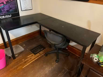 Photo of free Corner desk and chair (Swarthmore) #1