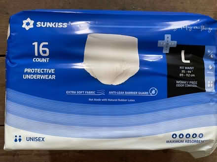 Photo of free Adult protective underwear (size L) 3 packs of 16 (Ravenscourt Park W6) #1