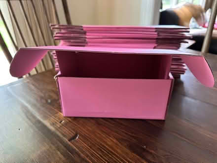 Photo of free 22 pink cardboard boxes (St. Charles - near Dean & 12th) #2