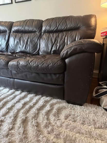 Photo of free Leather Couch (Foggy Bottom) #3